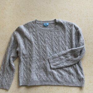 CeCe SWEATER GLITTERY GREY (SILVER) COLOR SIZE L